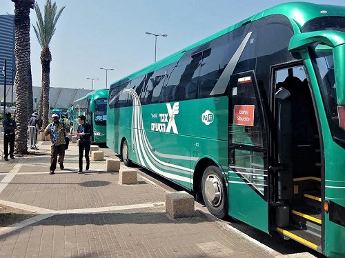 The Intercity buses in Israel are not accessible to passengers who use a wheelchair.