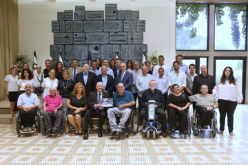 President Reuven Rivlin with Access Israel's delegation