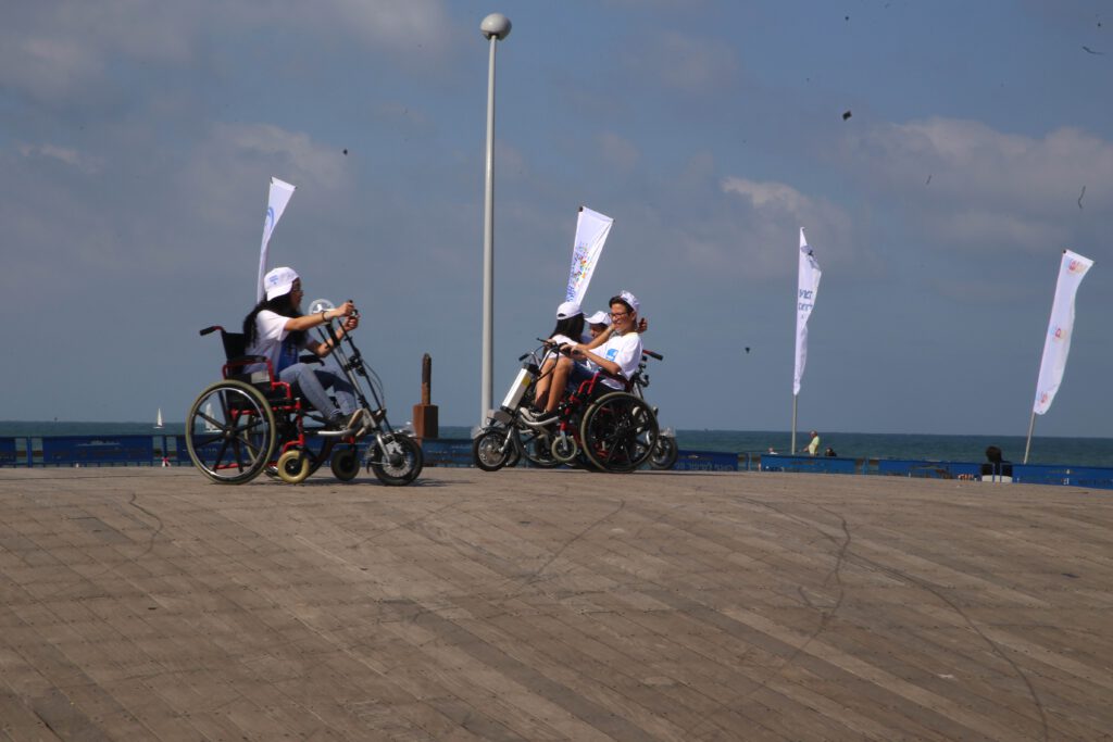 Thousands of visitors showed up at the "Feeling Accessibility" happening held by Access Israel (1.5) and the paralympic council at the Tel-Aviv port.