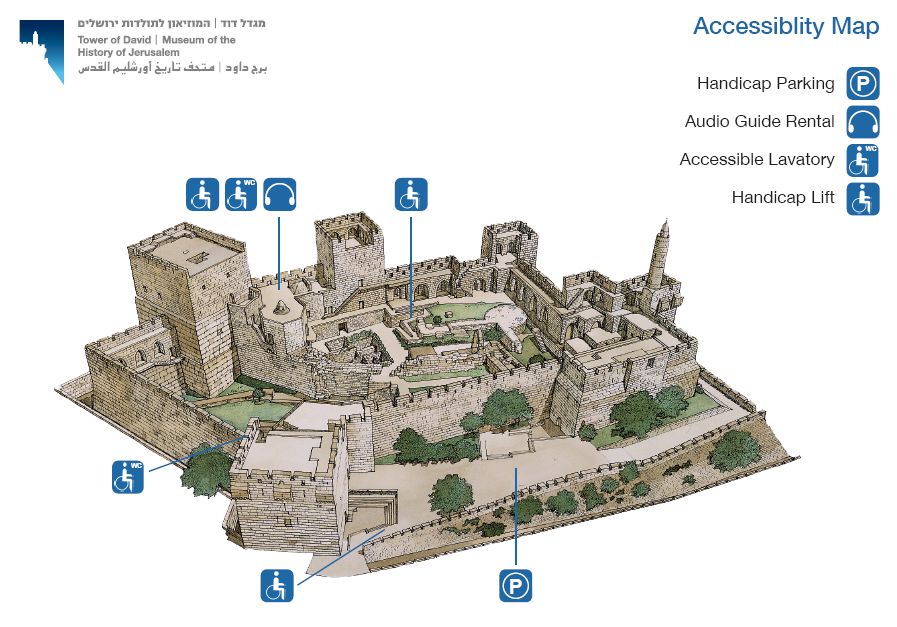 Tower of David Accessibility Map
