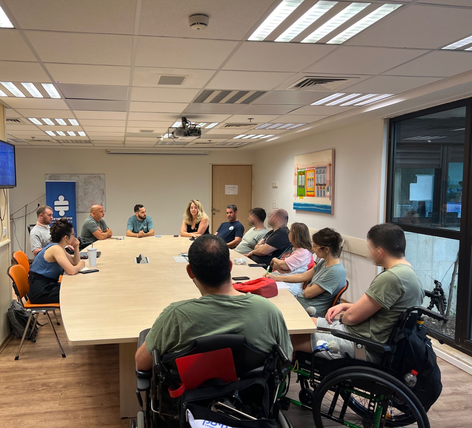 תוכנית "היום שאחרי" של עמותת נגישות ישראל לפצועי מלחמת חרבות ברזל בבית חולים שיבא