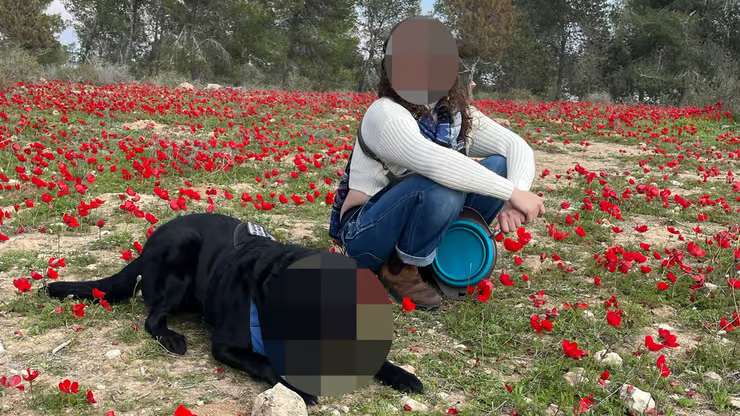 אור וכלב השירות(התמונה מאתר YNET)