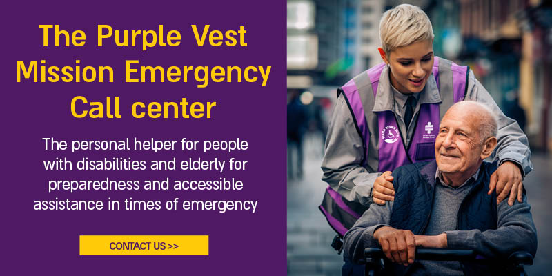 The “Purple Vest” Emergency Center by Access Israel is now open for you