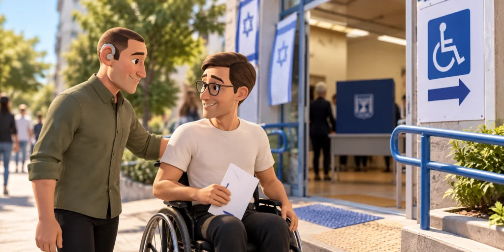 צפו: המדריך לליווי וסיוע לאנשים עם מוגבלות ביום הבחירות מבית נגישות ישראל